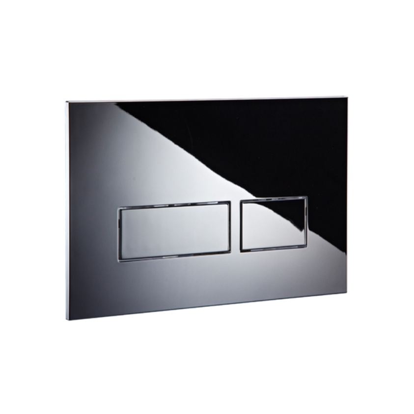 Product Cut out image of the Abacus Trend 2 Chrome Flush Plate